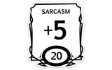 Stat Block Sarcasm Sticker