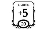 Stat Block Chaotic Sticker