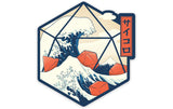 Great Wave of Dice Sticker