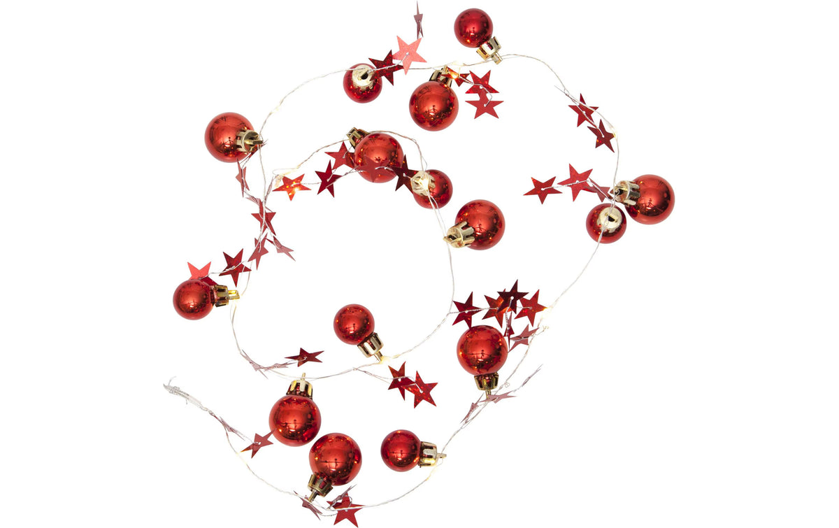 Star Trading LED Lichterkette Stern rot