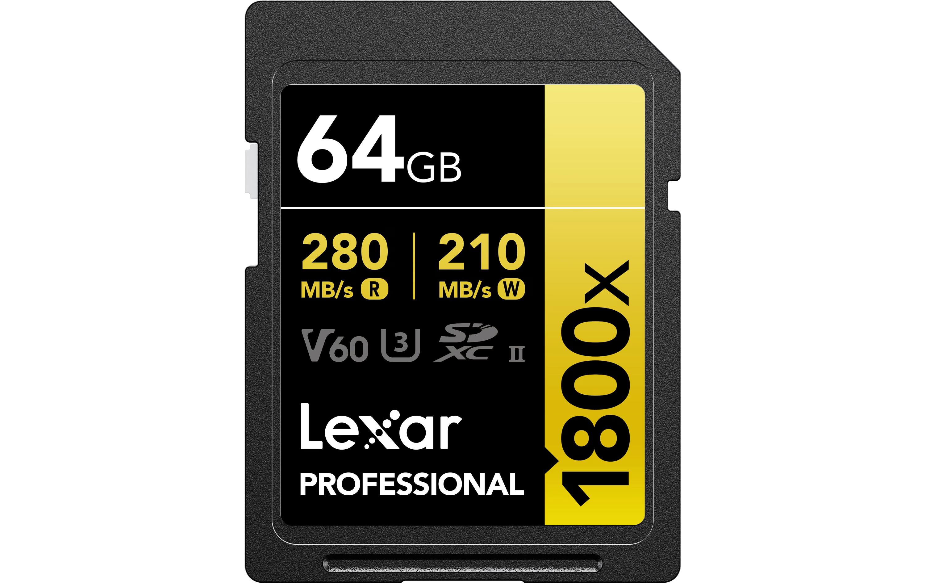 Lexar Professional SDXC 1800x UHS-II 64GB