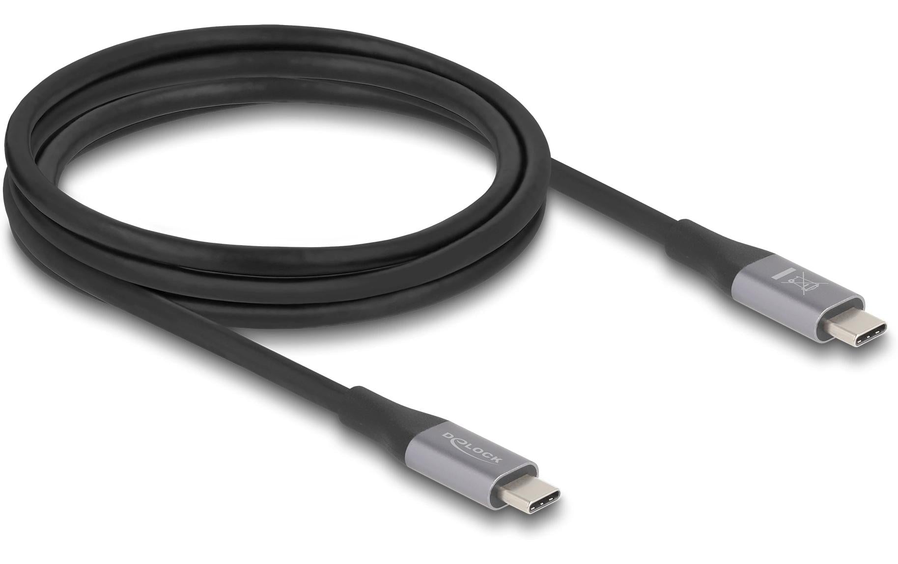Delock, USB4-Kabel 40 Gbps PD 3.1 240 W USB