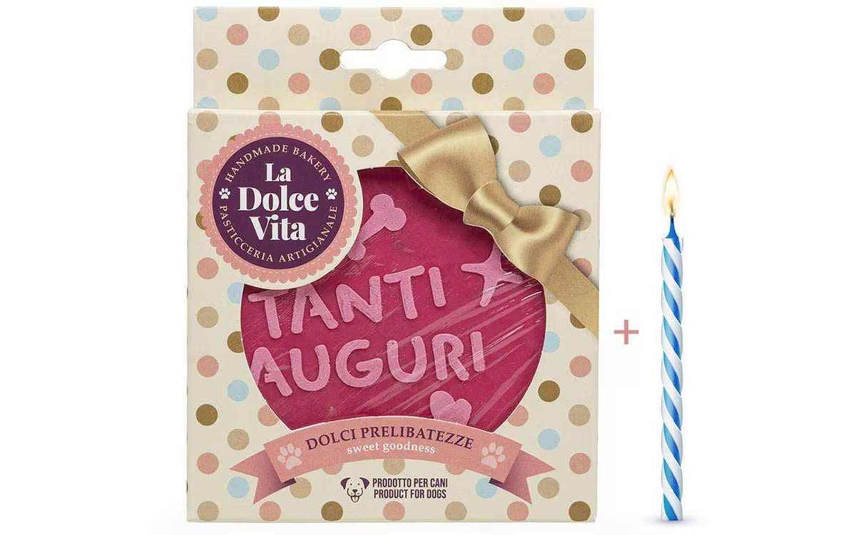 Leopet Happy Birthday Hundekuchen pink