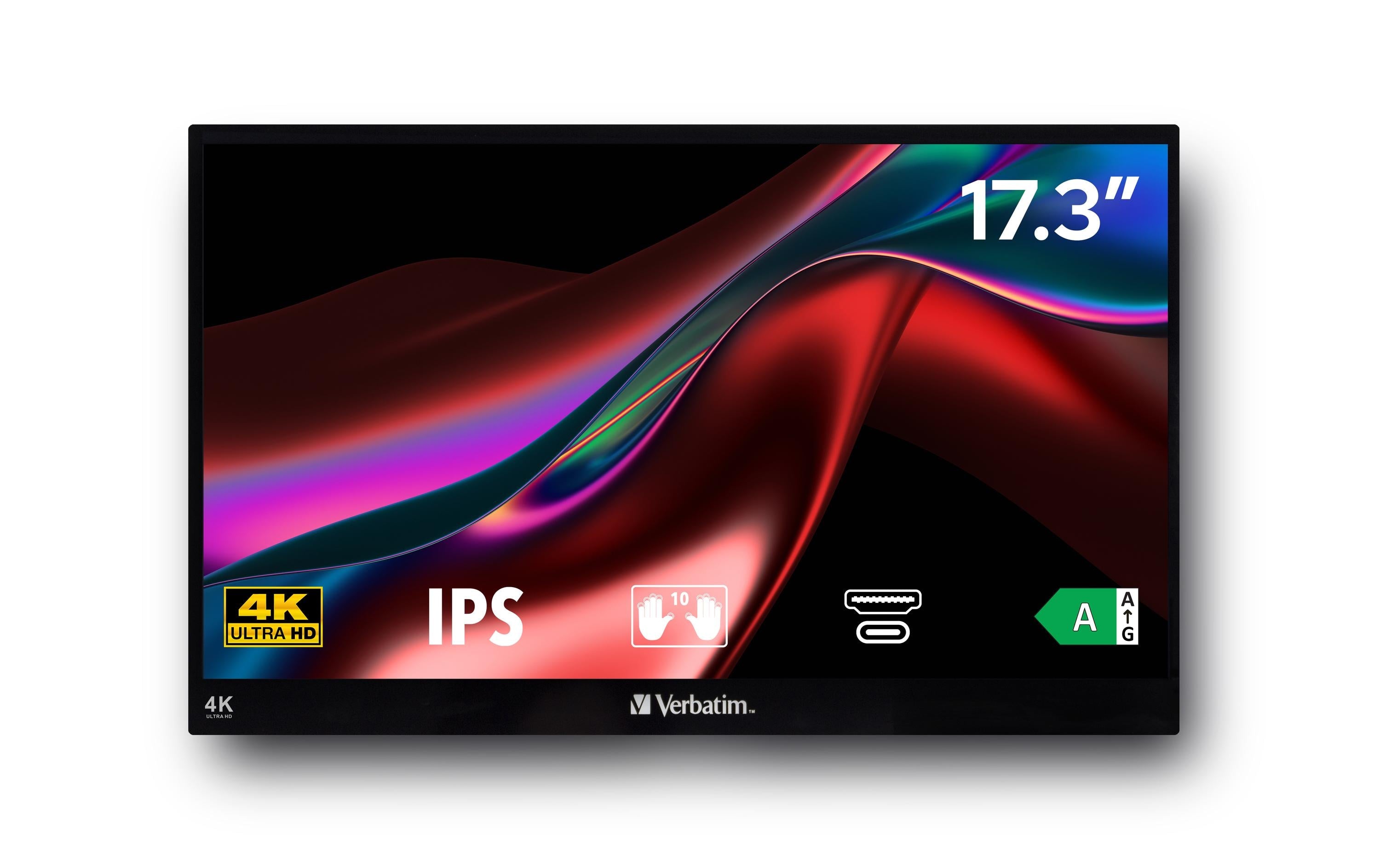 Verbatim Portable Touchscreen Monitor 17.3