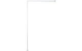 MSV Duschstange Aluminium 80x80x80 cm