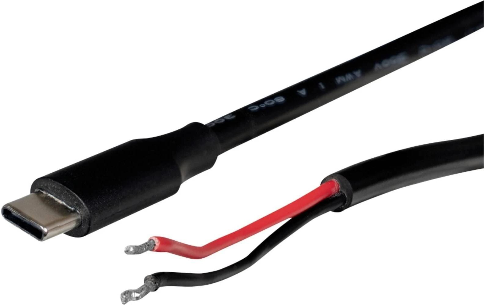 jOY-it USB-C Stromkabel offen, 1m