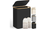 Songmics Wäschekorb Schwarz, 130 L