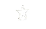 STT LED Dekoration 3D Star Argento 58cm