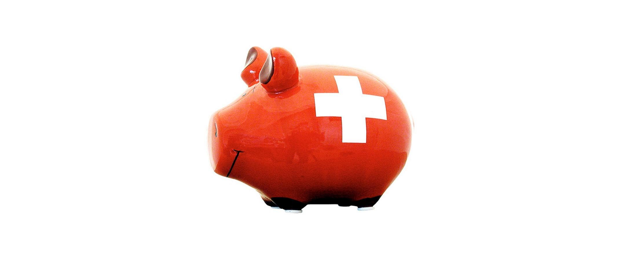 Sparschwein Schweizer Bank