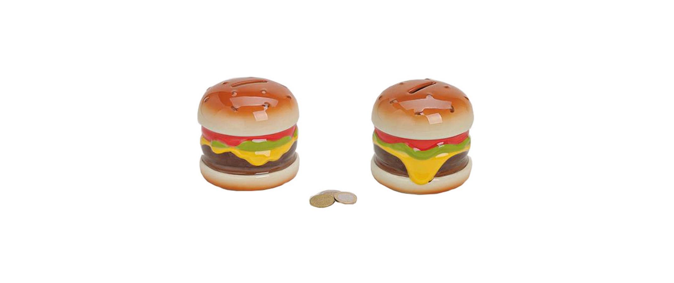 Spardose Hamburger aus Keramik