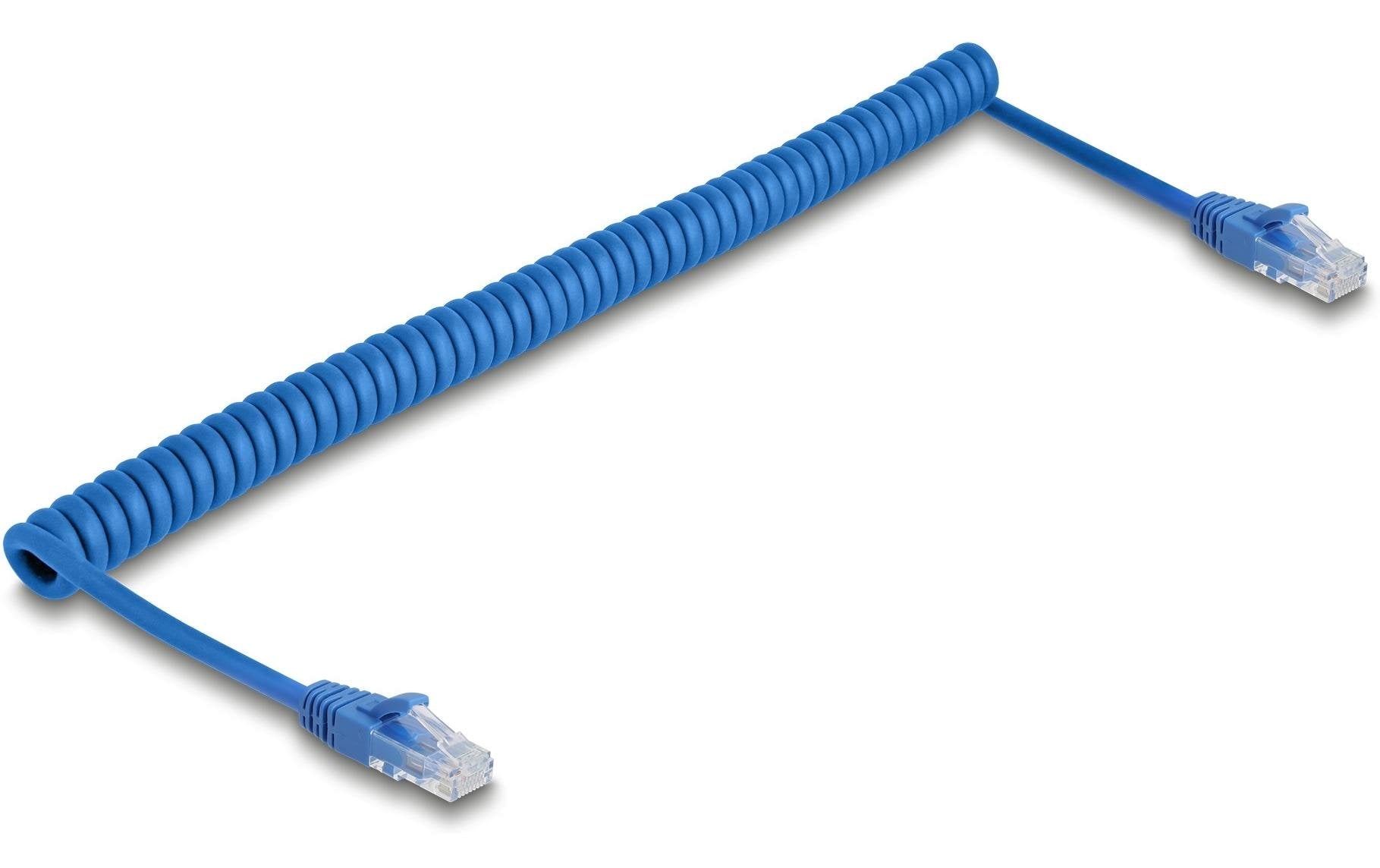Delock RJ45 Spiralkabel Cat.6 UTP