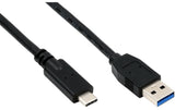 EXSYS EX-K1584-5.0, USB3.2 C-A, 5m, schwarz