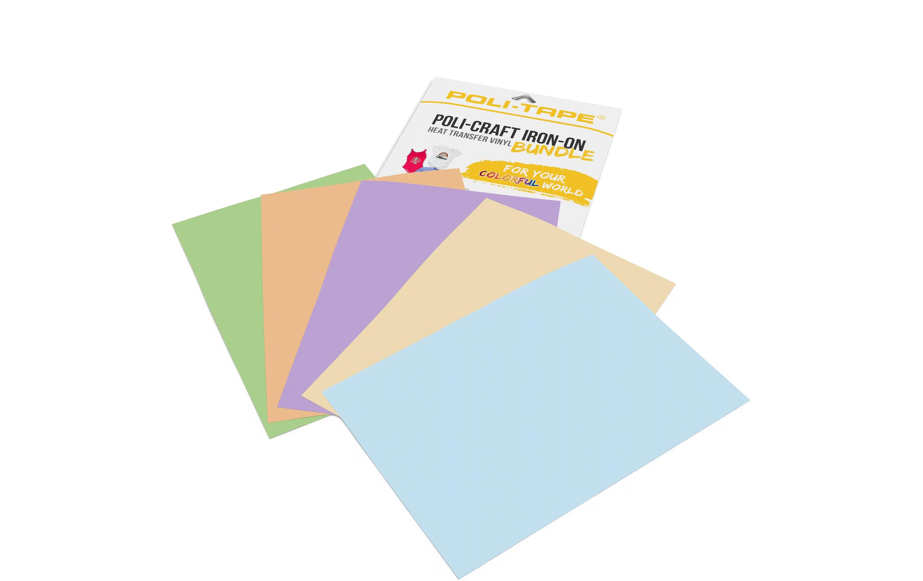 Poli-Tape Aufbügelfolie Set pastel Turbo