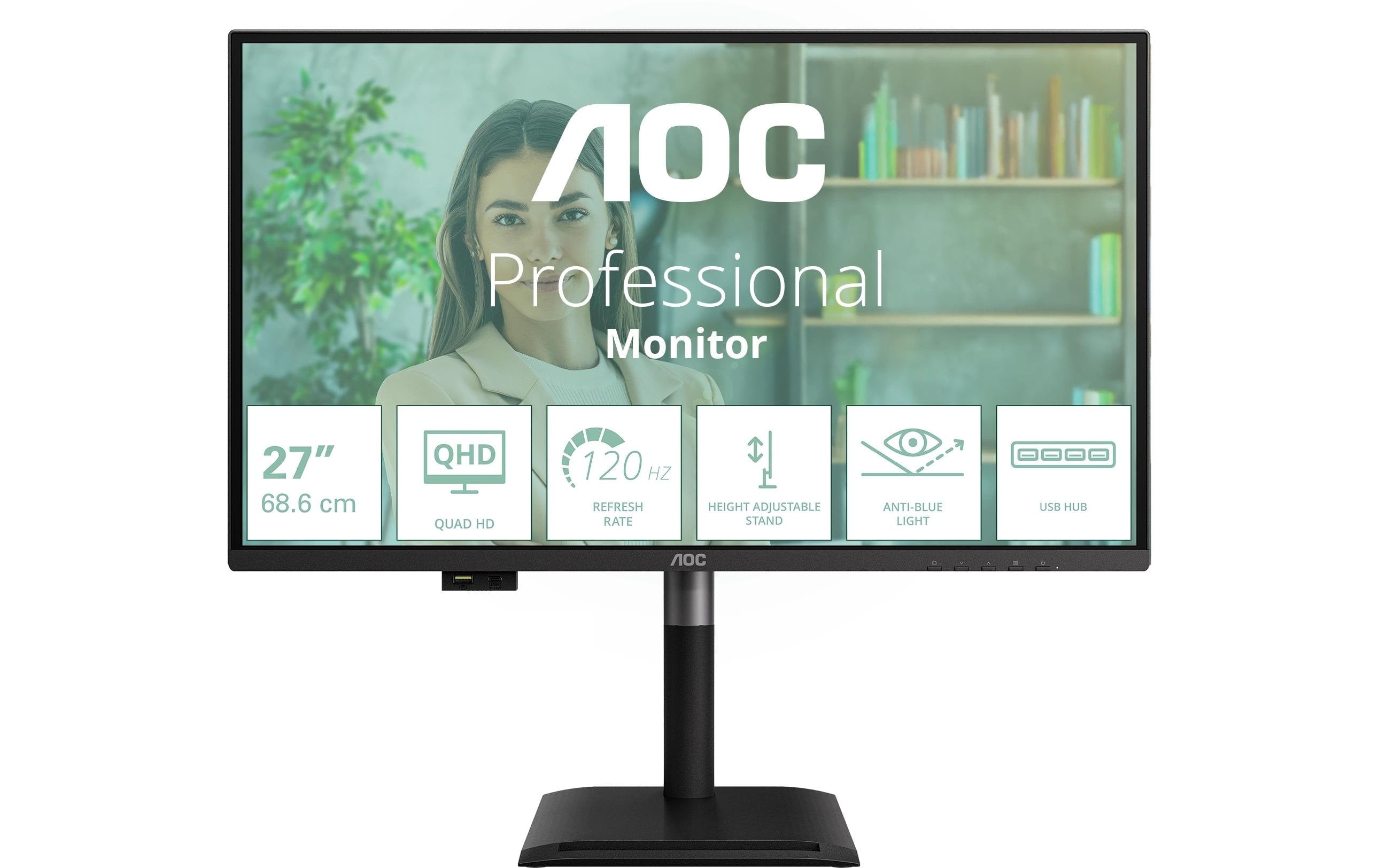 AOC 27 Q27P4U,IPS, 2560 x 1440, 120 Hz