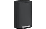 Songmics Treteimer 50 Liter, Schwarz