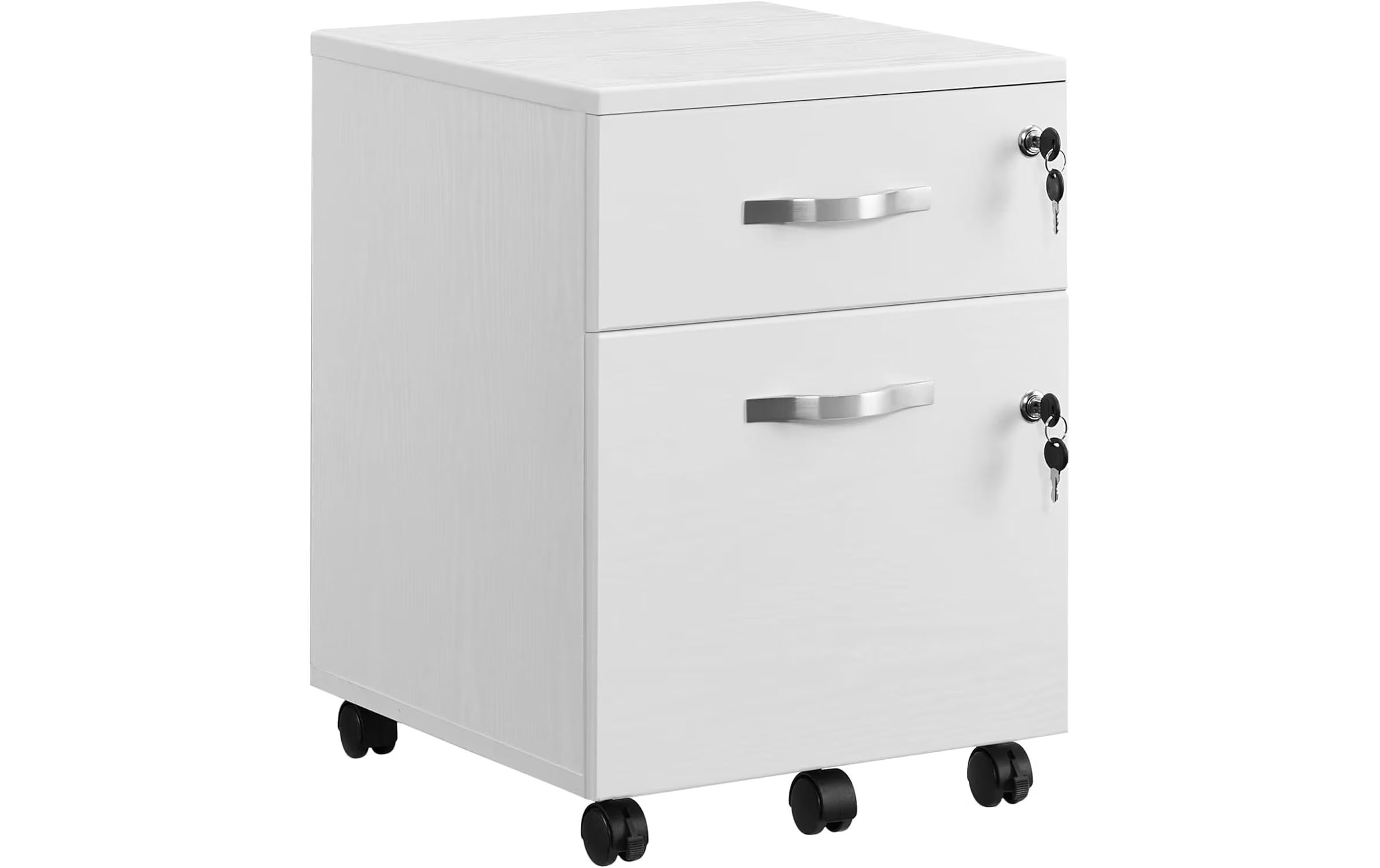 Vasagle Rollcontainer weiss, Schloss