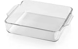 GOURMETmaxx Glas Auflaufform Quadrat 1500ml