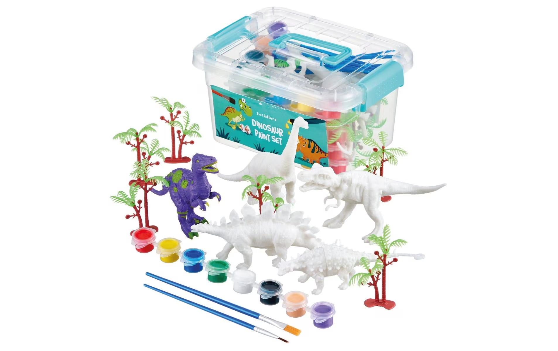 Dinosaurier Figuren 3D-Malset 15 Stück