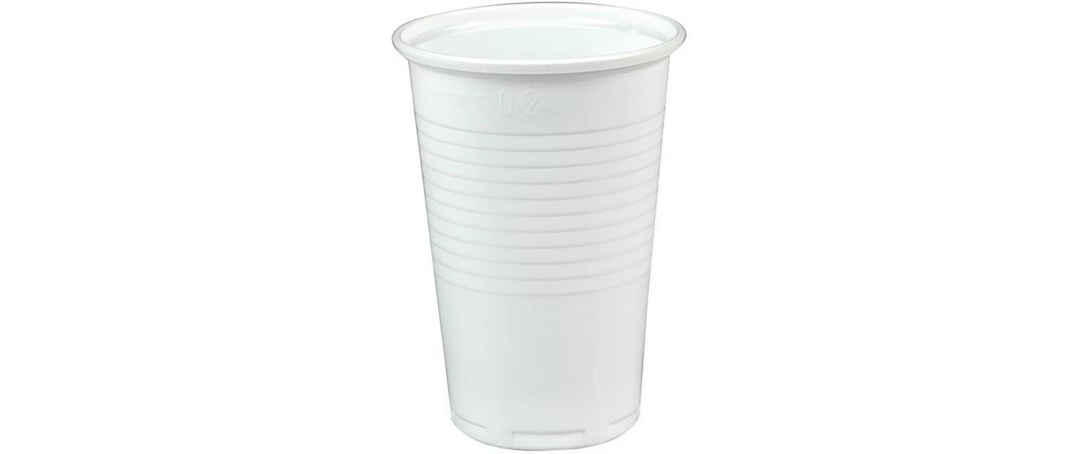 Papstar Trinkbecher weiss PP 2dl