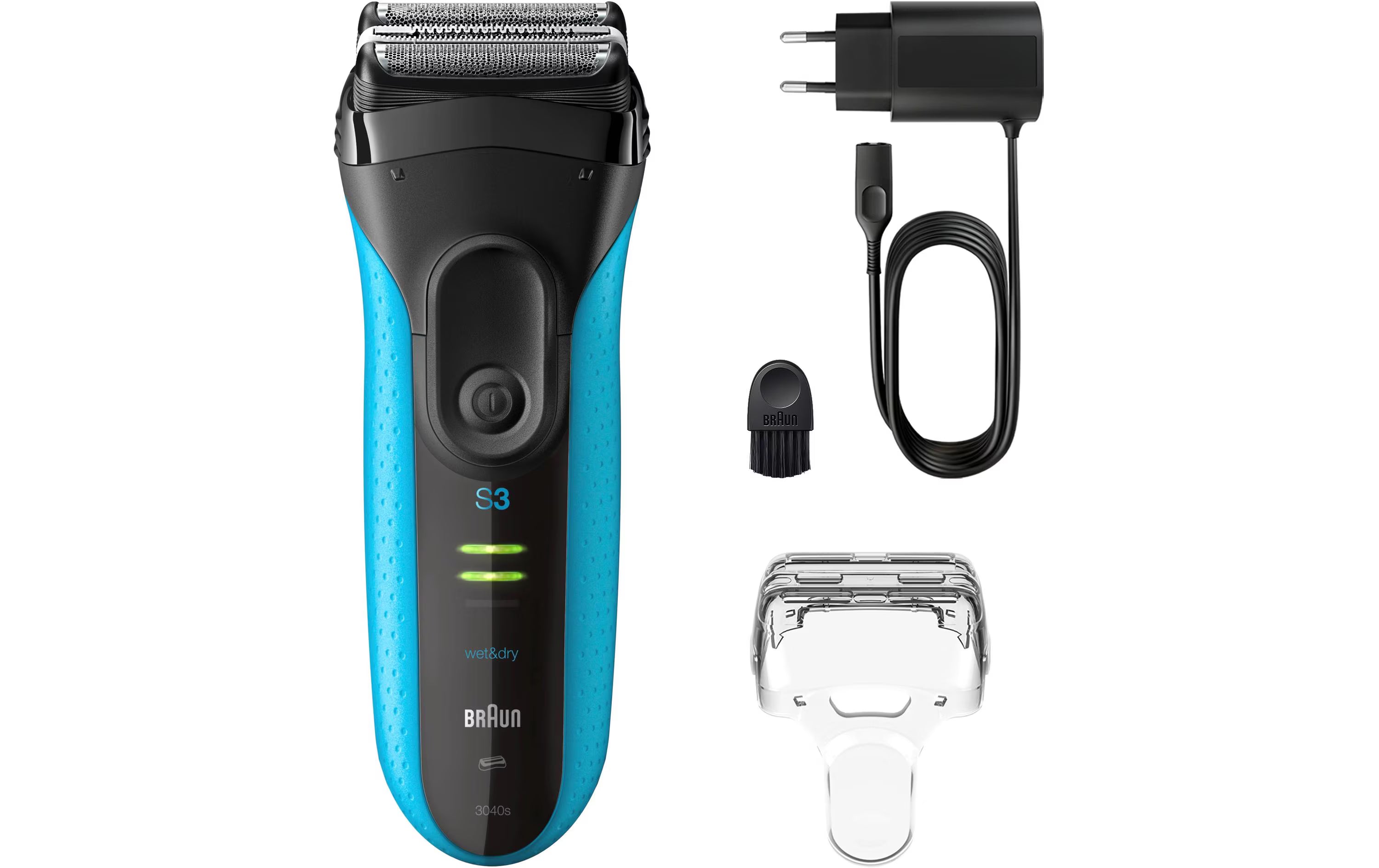 Braun Series 3+ 3040s Black/Blue