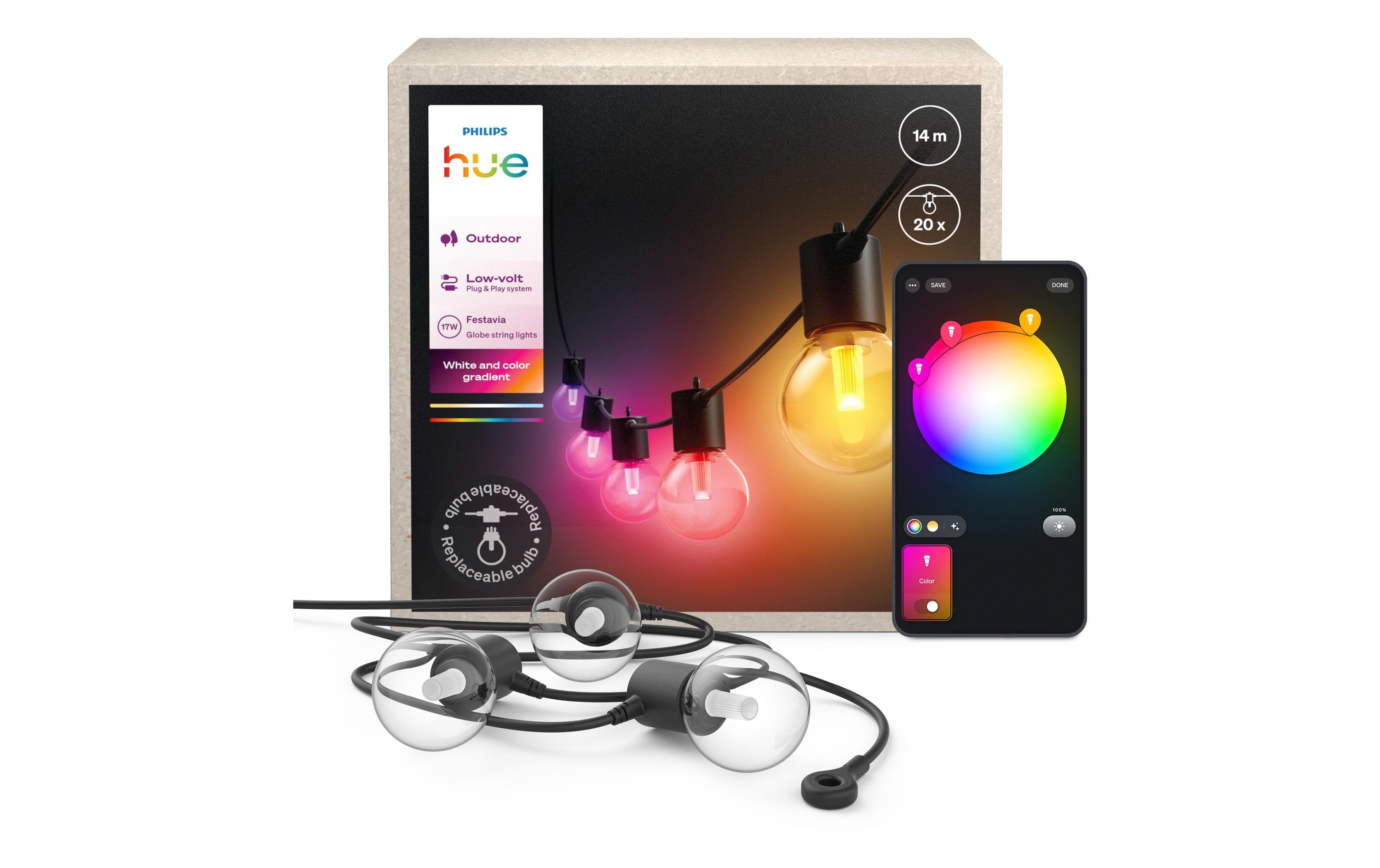 Philips Hue Festavia Globe Outdoor