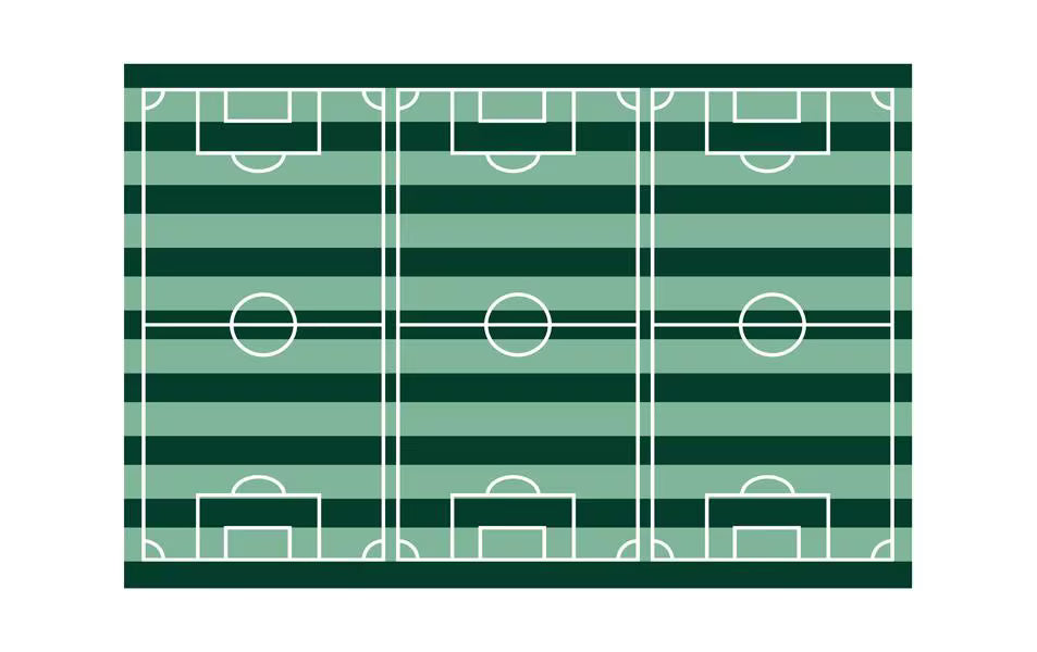 Partydeco Tischdecke Fussballfeld