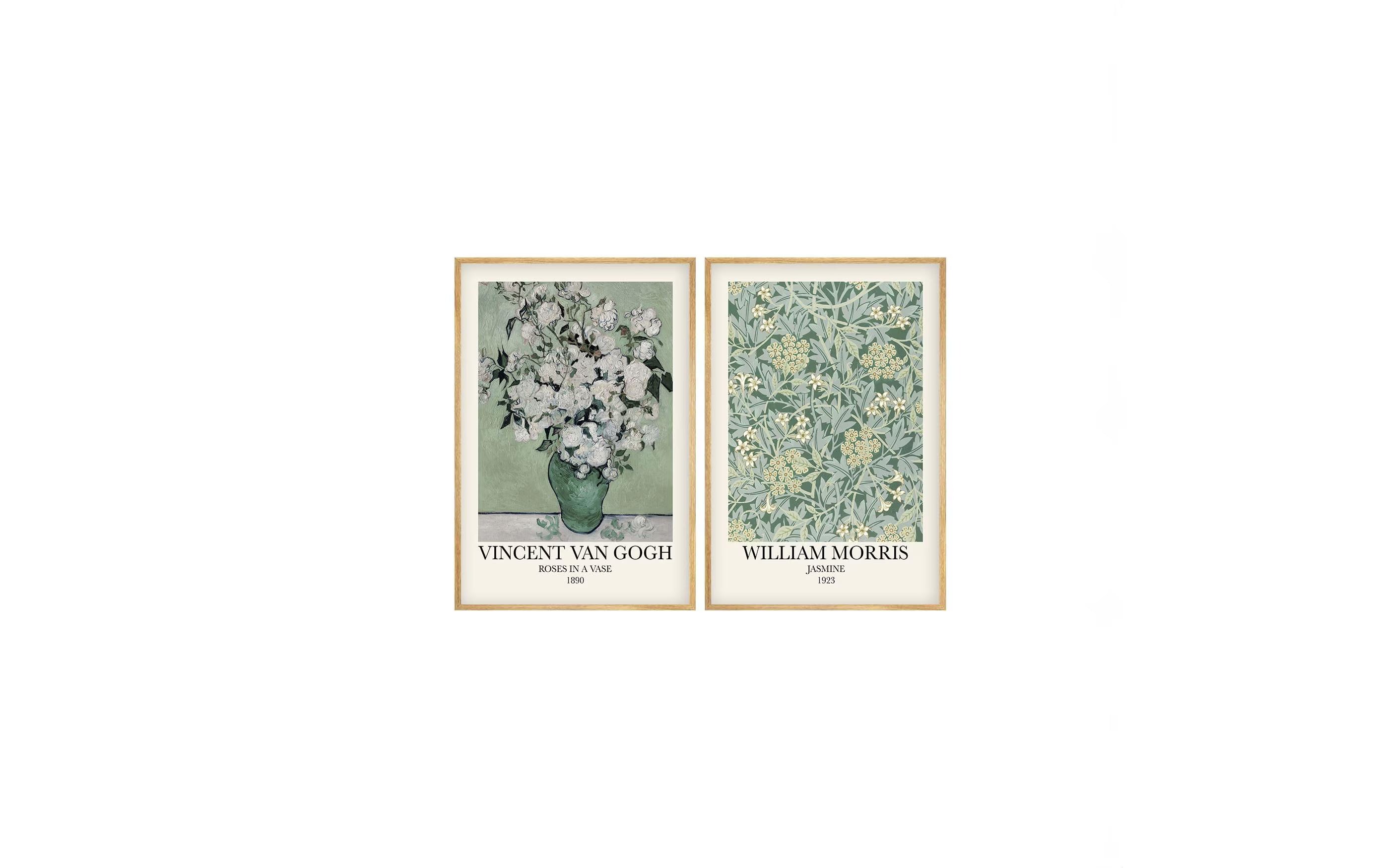 Wallxpert Van Gogh grün 2-teilig