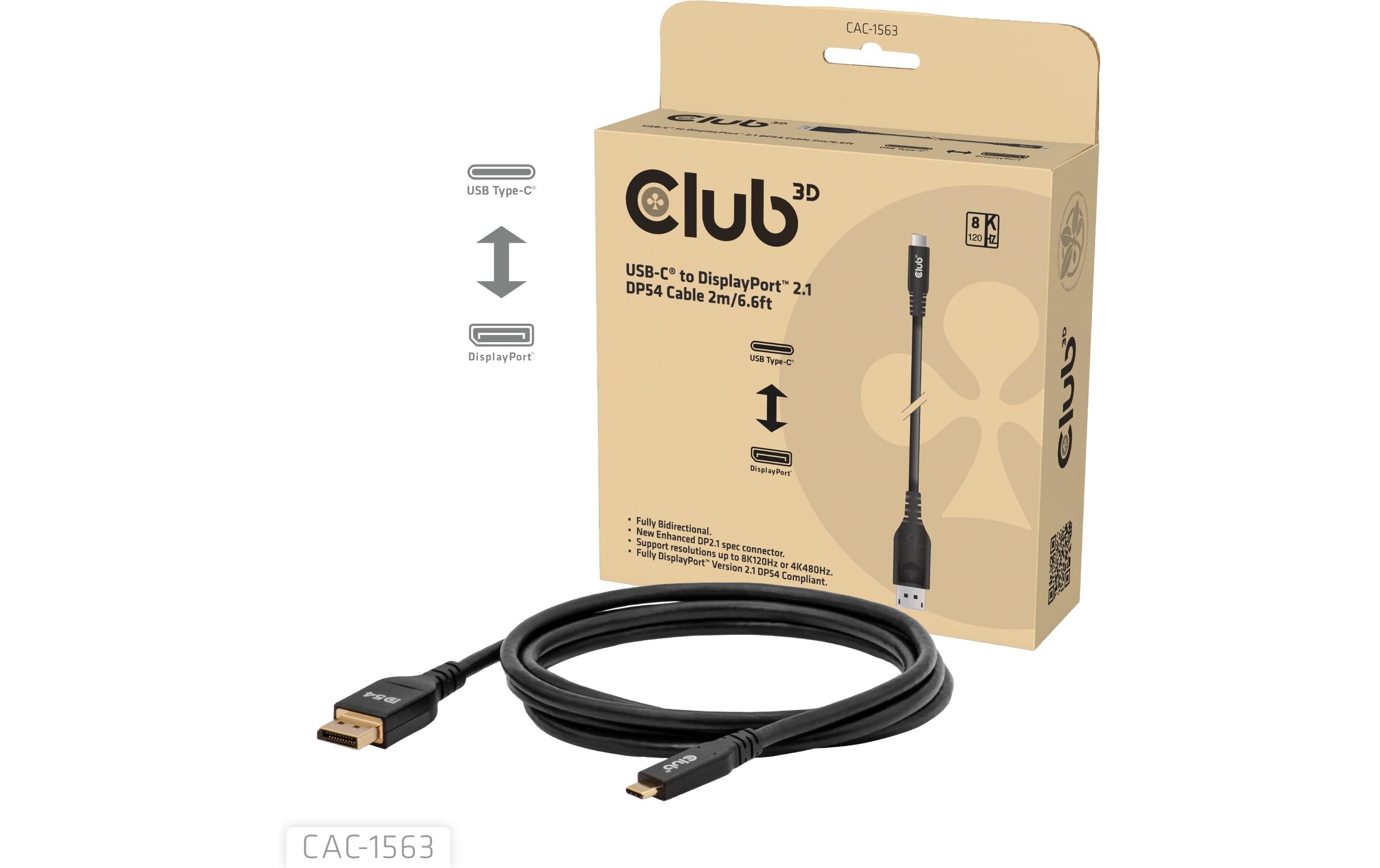 Club 3D CAC-1563 DP54 Bidirektionales Kabel