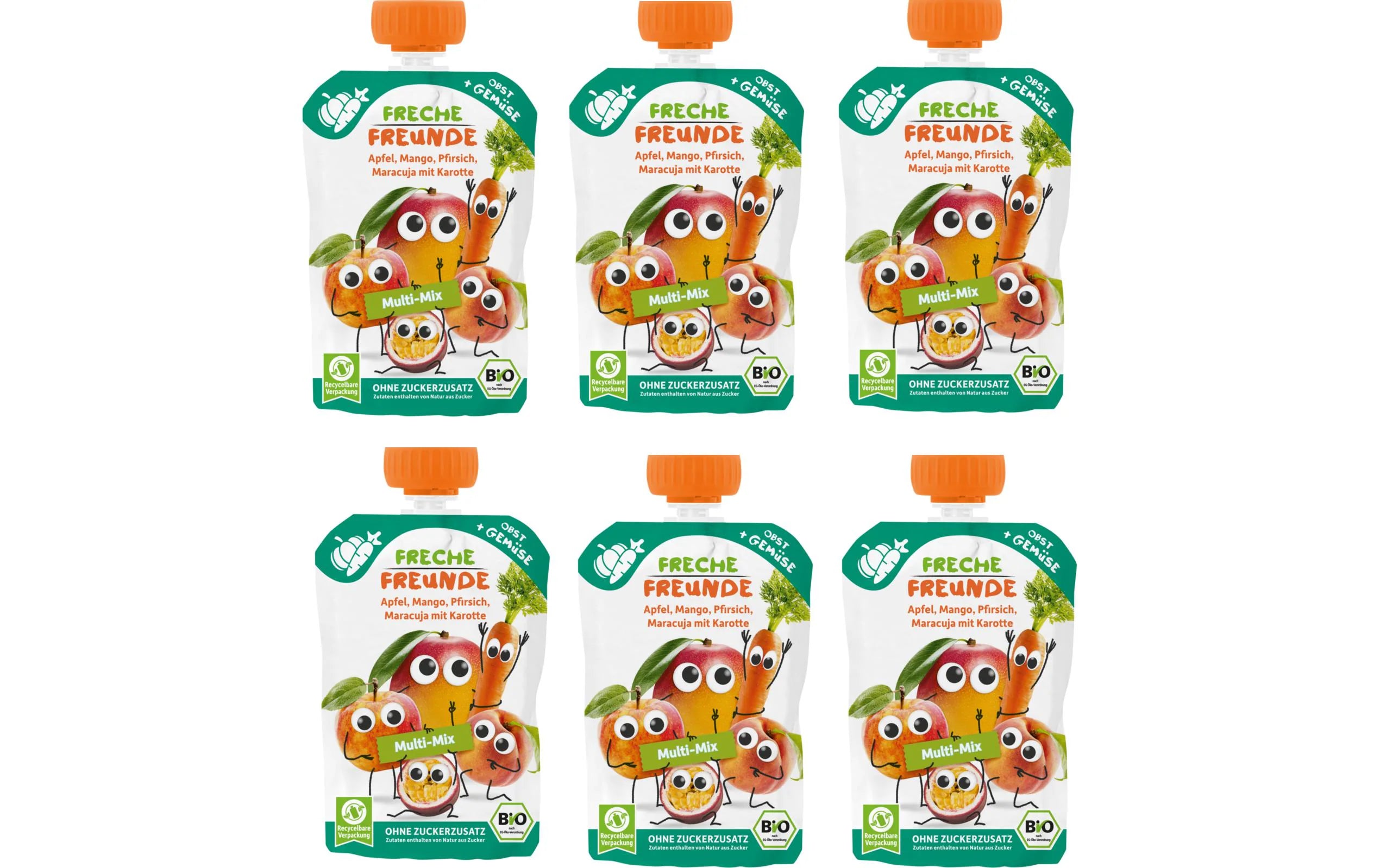 Freche Freunde Quetschie 6er Pack