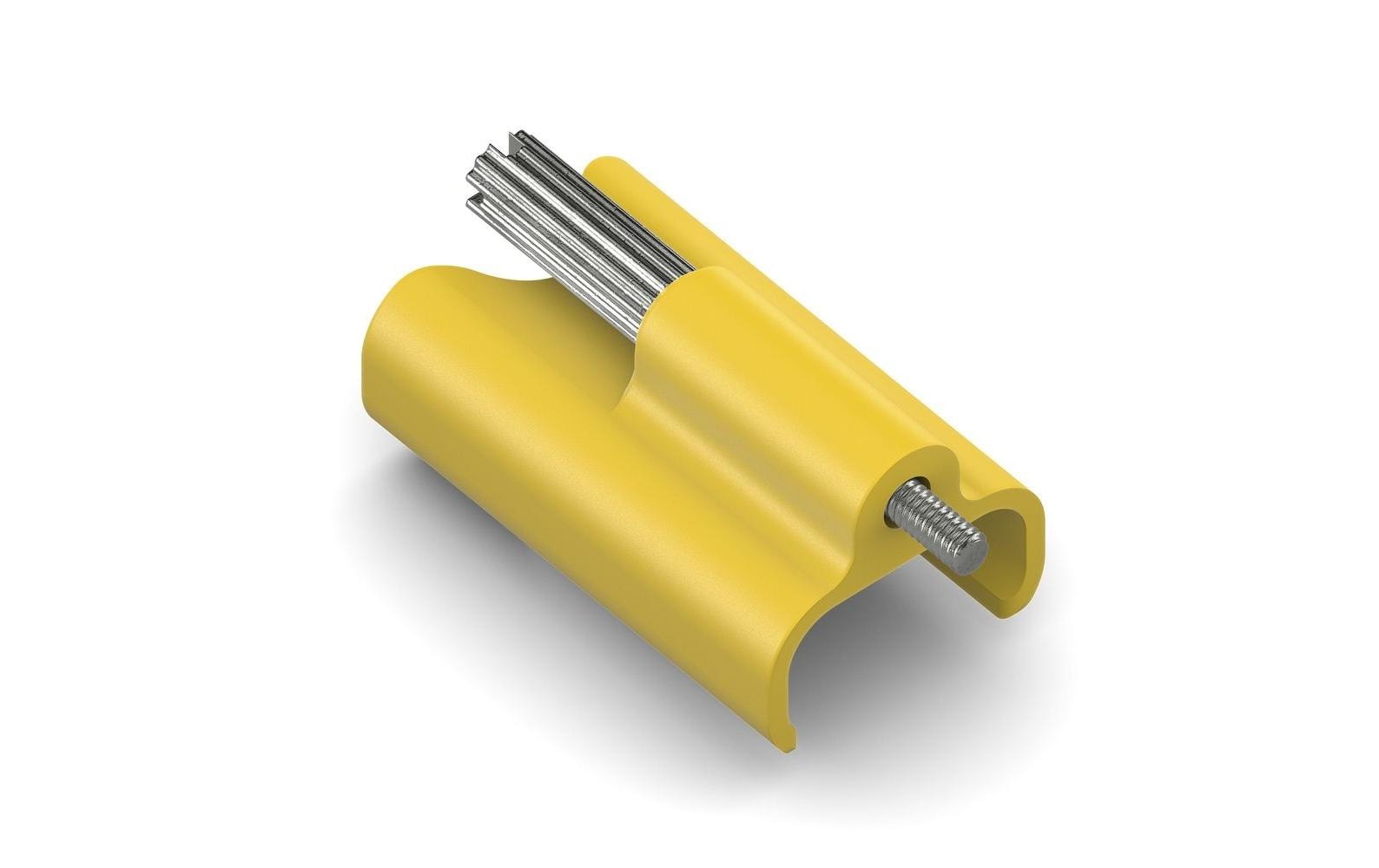 MicroX4 Verriegelungsclip, gelb, 10 Stk