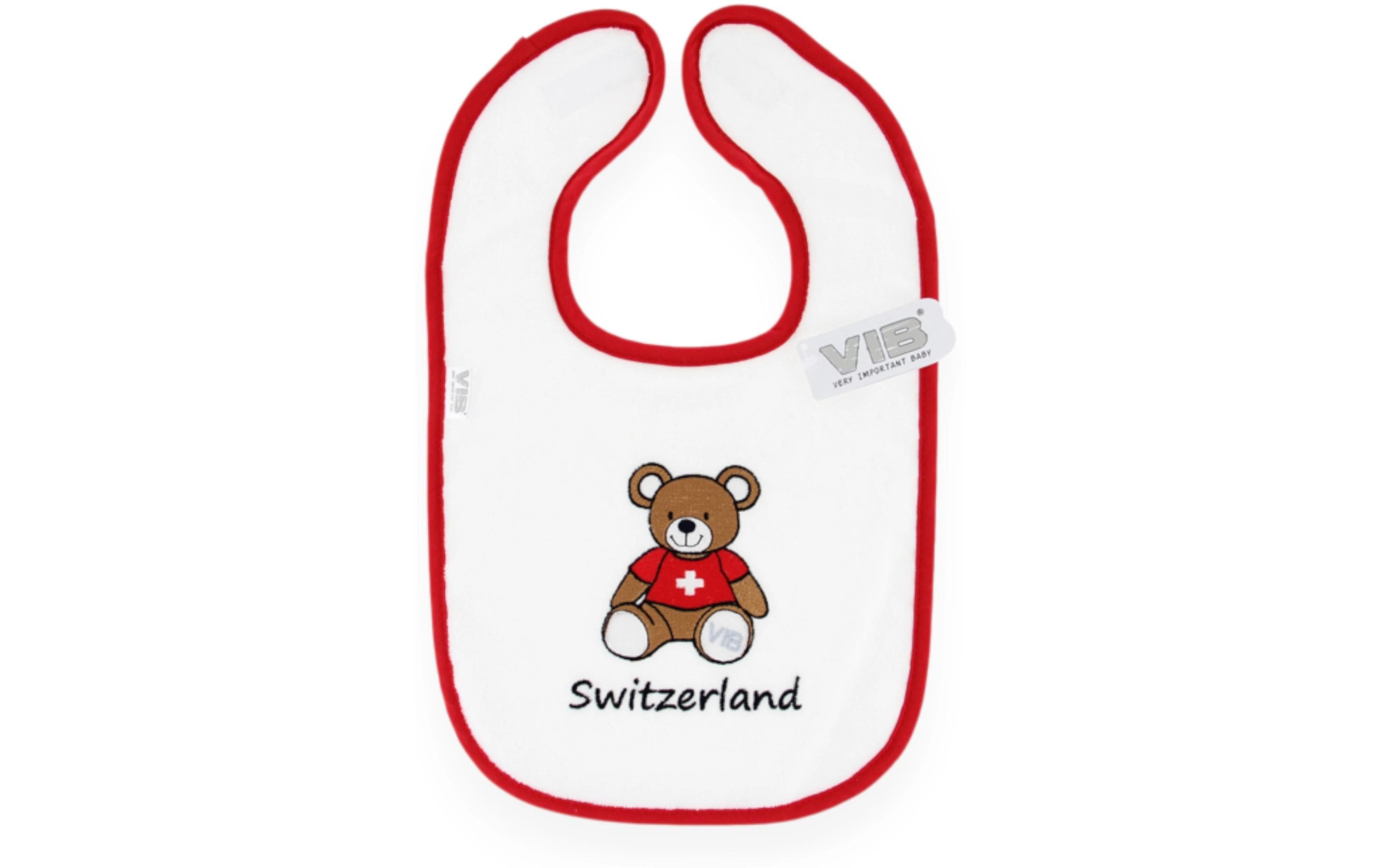 VIB Lätzchen Bär + Switzerland