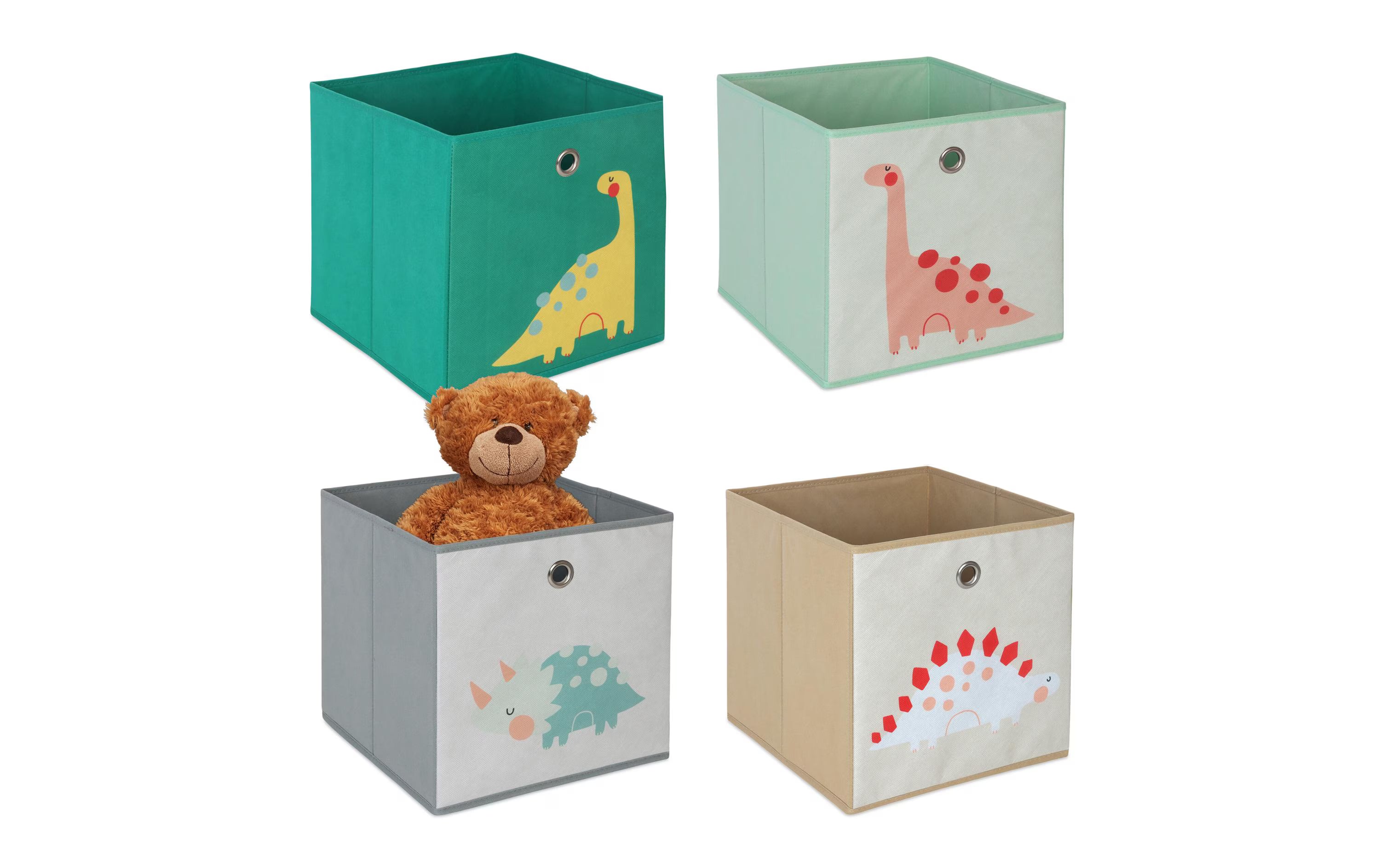 relaxdays Spielzeugbox Dinosaurier