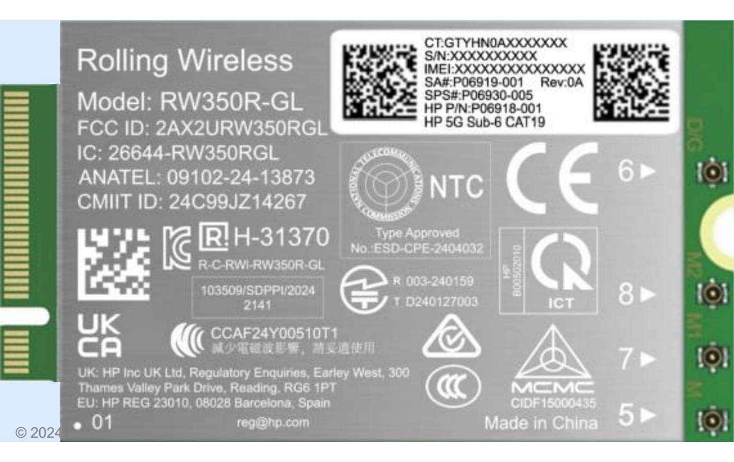 HP 5G Solution WWAN