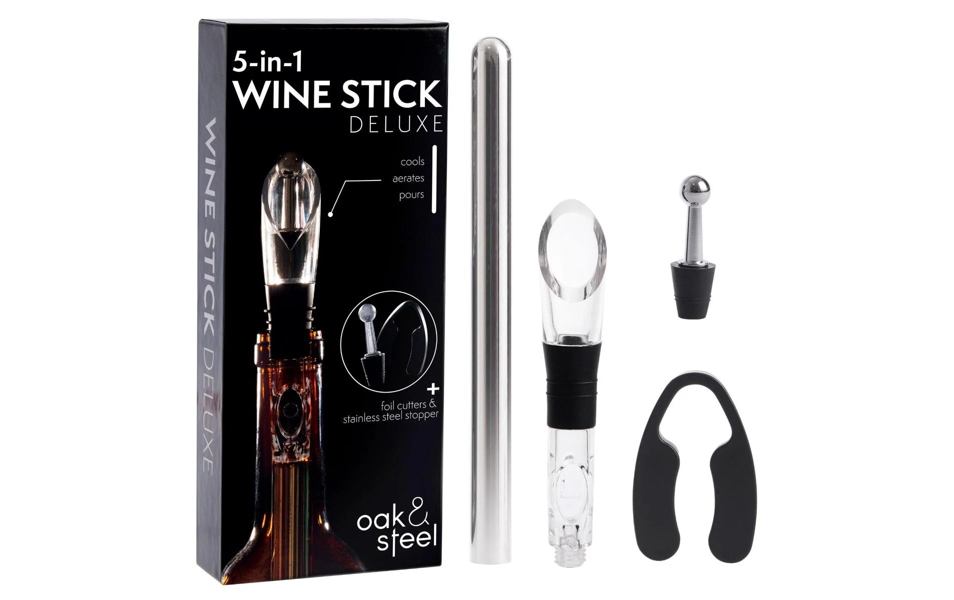 Oak&Steel Weinzubehör Geschenkset 5-in-1