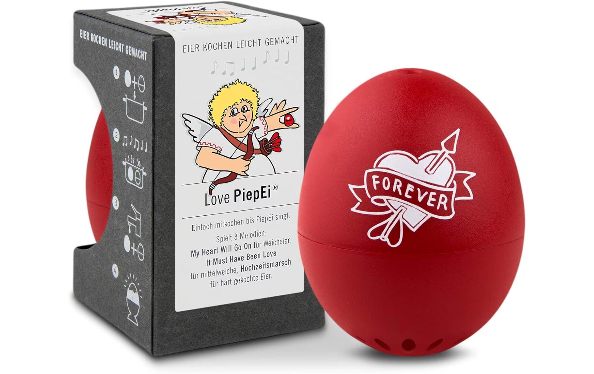 PiepEi Küchentimer singende Eieruhr Love