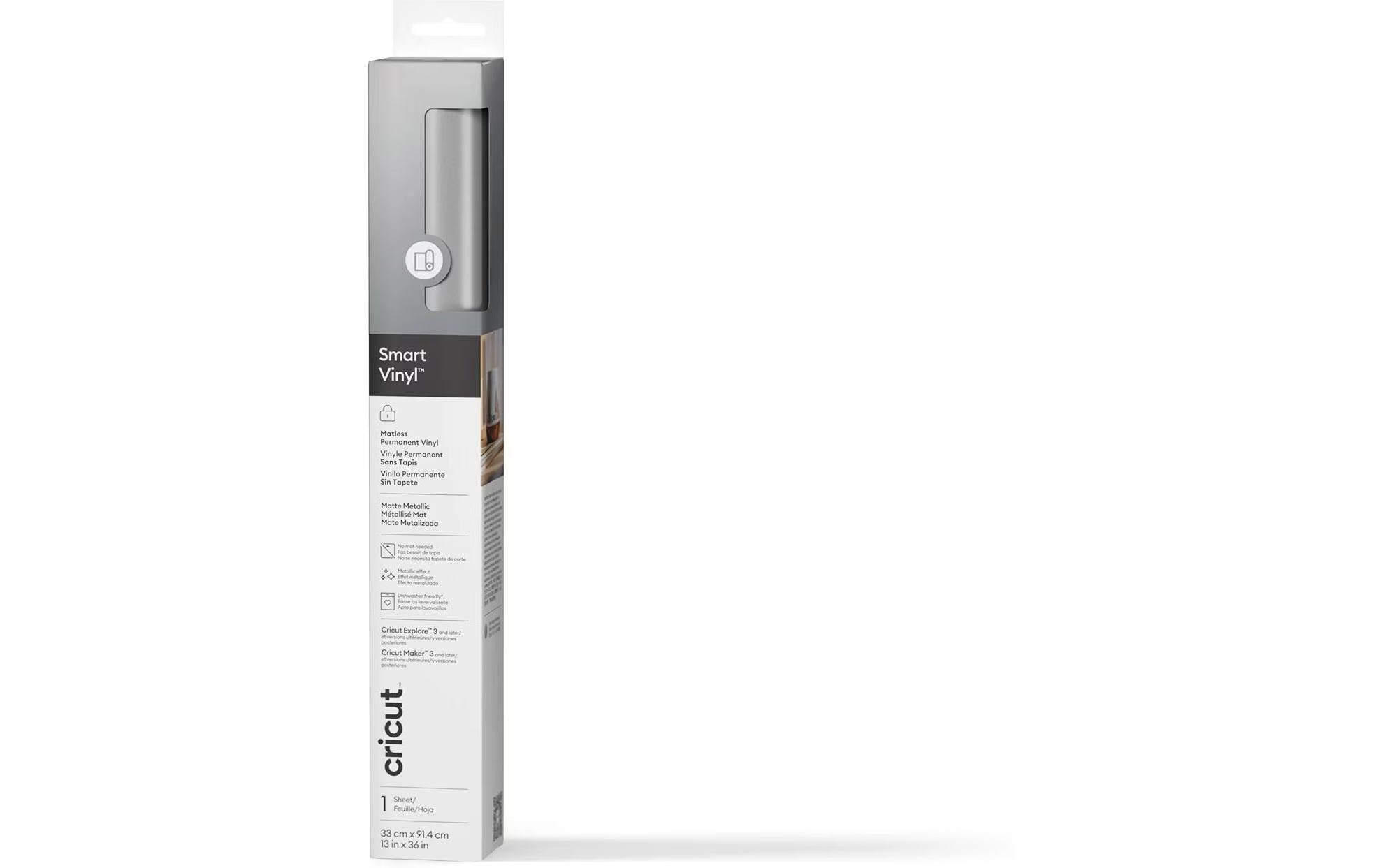 Cricut Vinylfolie Smart Permanent Silber