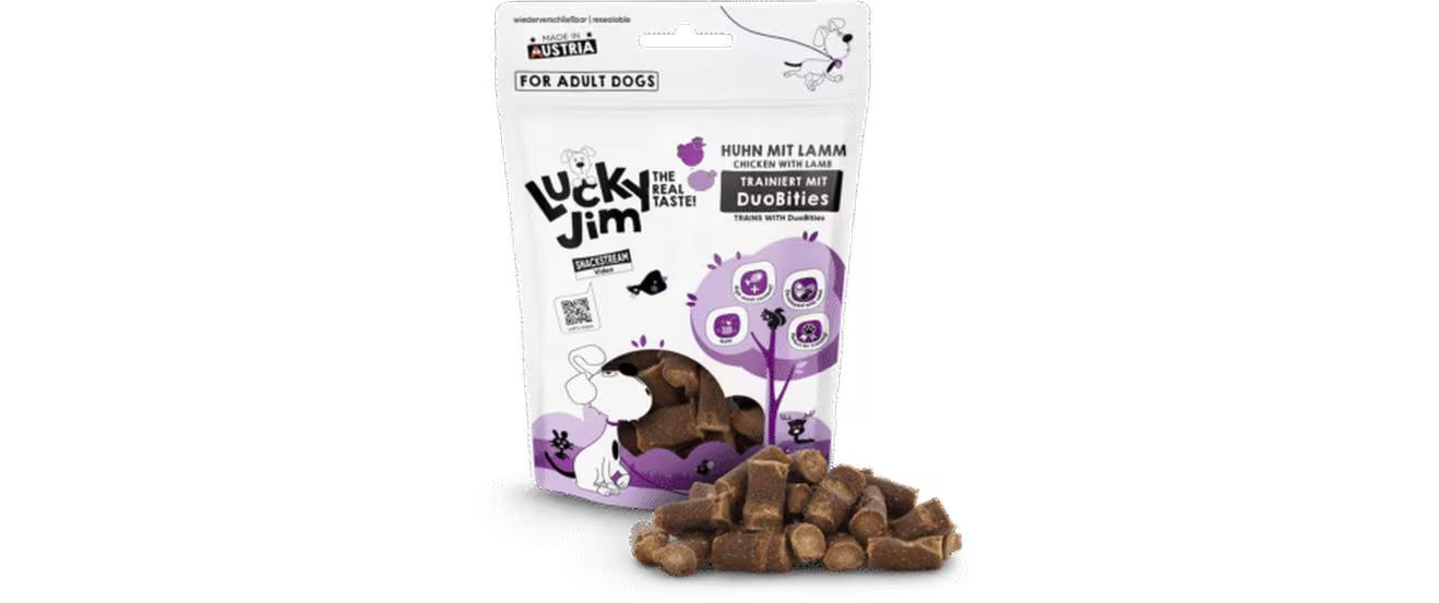 Lucky Jim DuoBities Huhn m.Lamm 70g