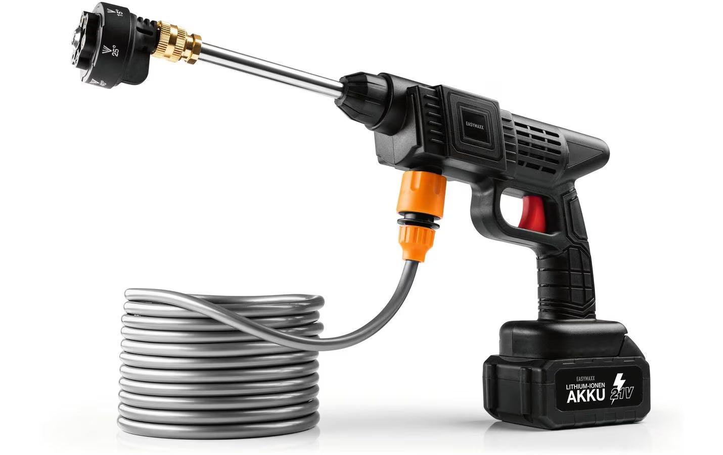 EASYmaxx Akku Hochdruckreiniger 21V schwarz