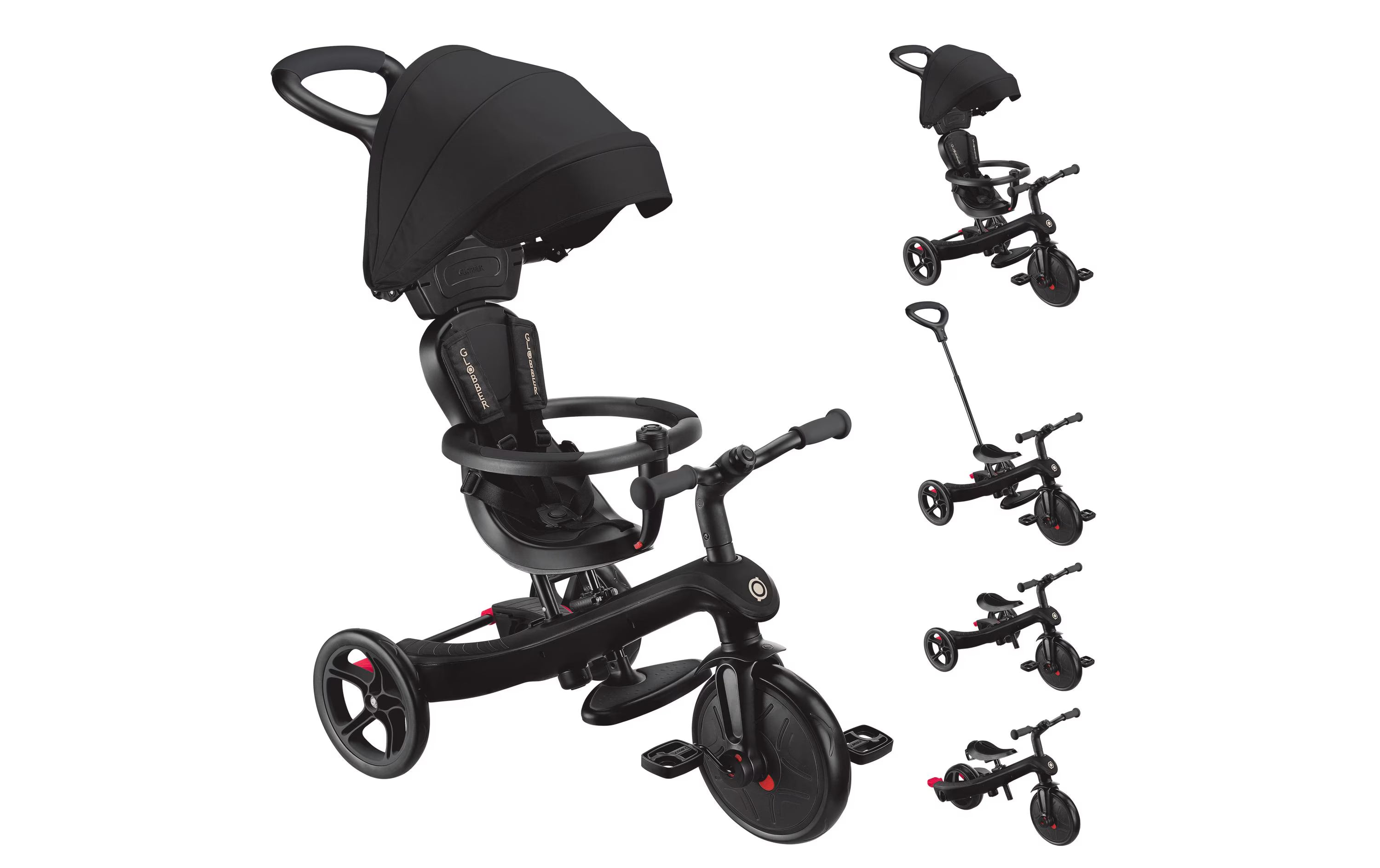 Globber Trike Explorer 4 in 1 Schwarz