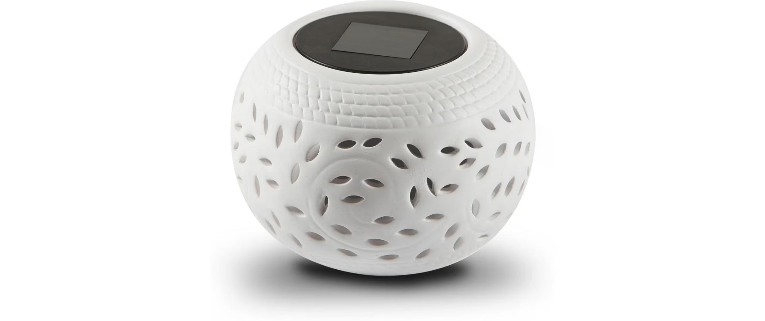 Balthasar Bowl Solar LED, Outdoor, Weiss