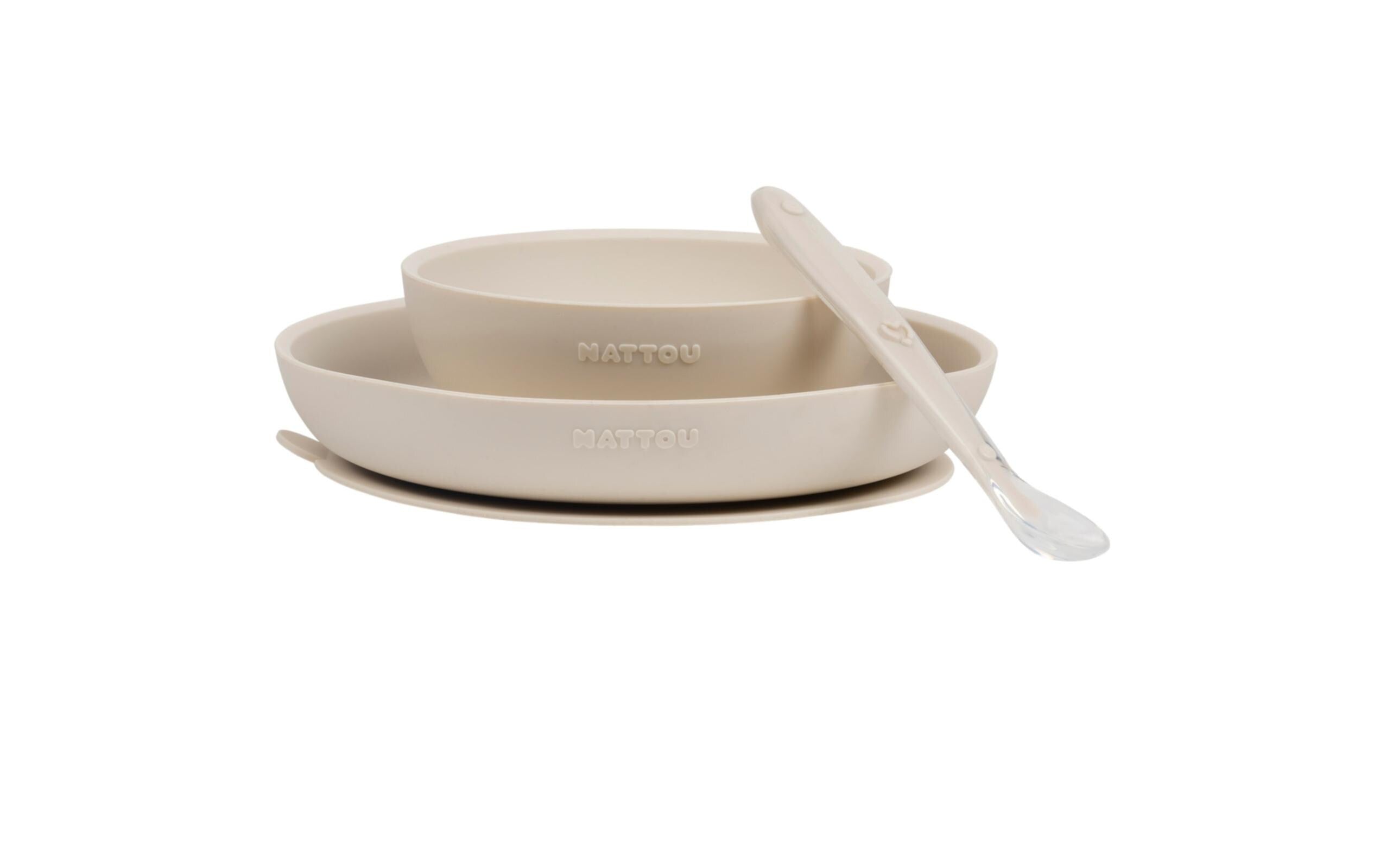 Nattou Silikon Esslernset 3-teilig