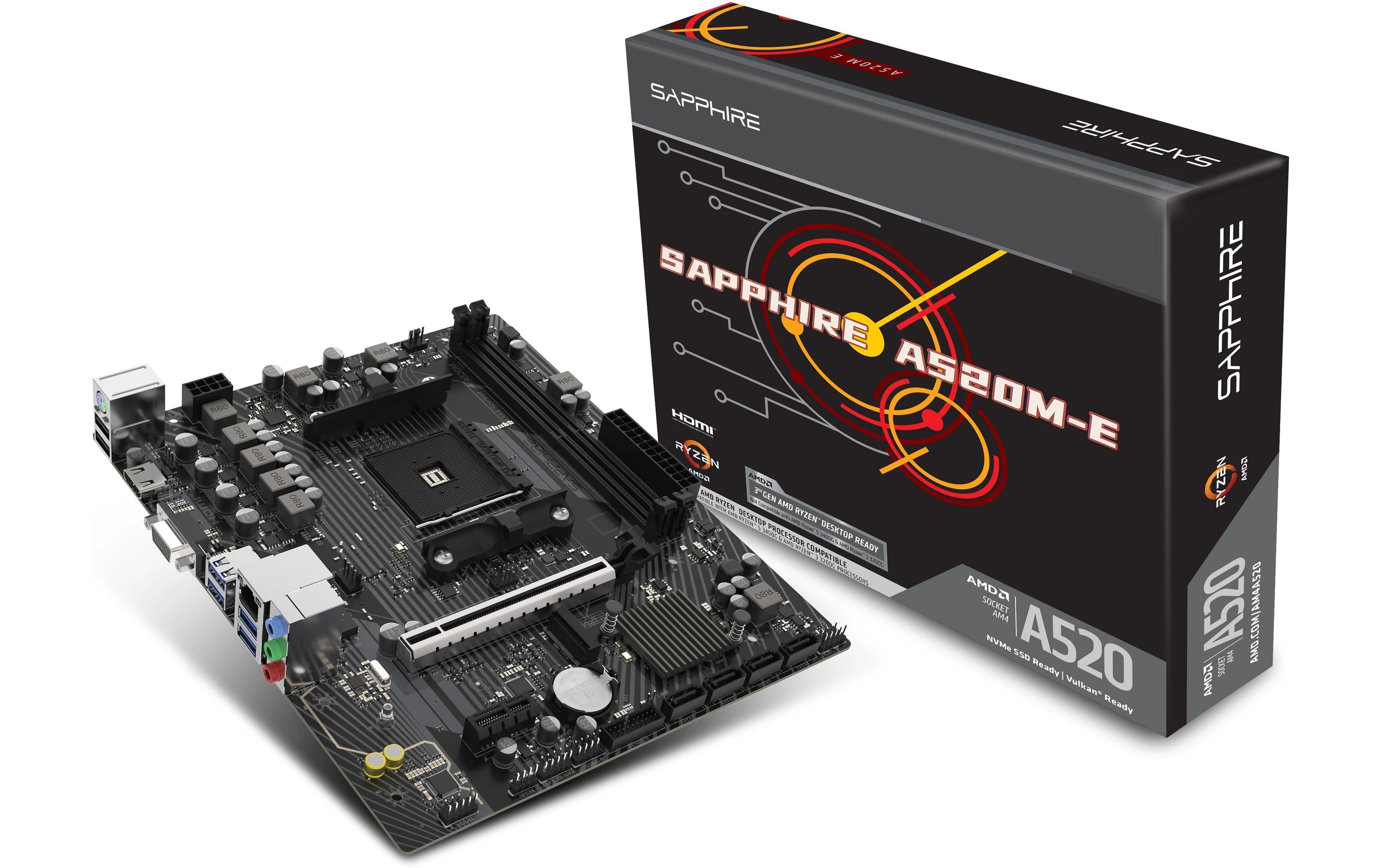Sapphire A520M-E, mATX, AM4