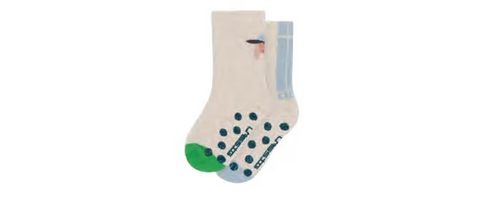 Lässig Anti-Rutsch Socken Hund 2er