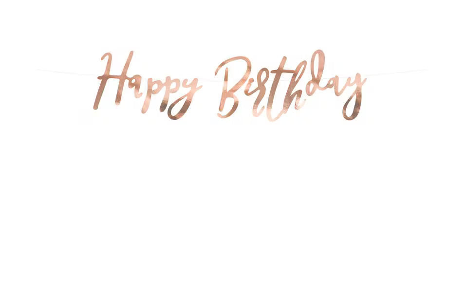 Partydeco Girlande Happy Birthday