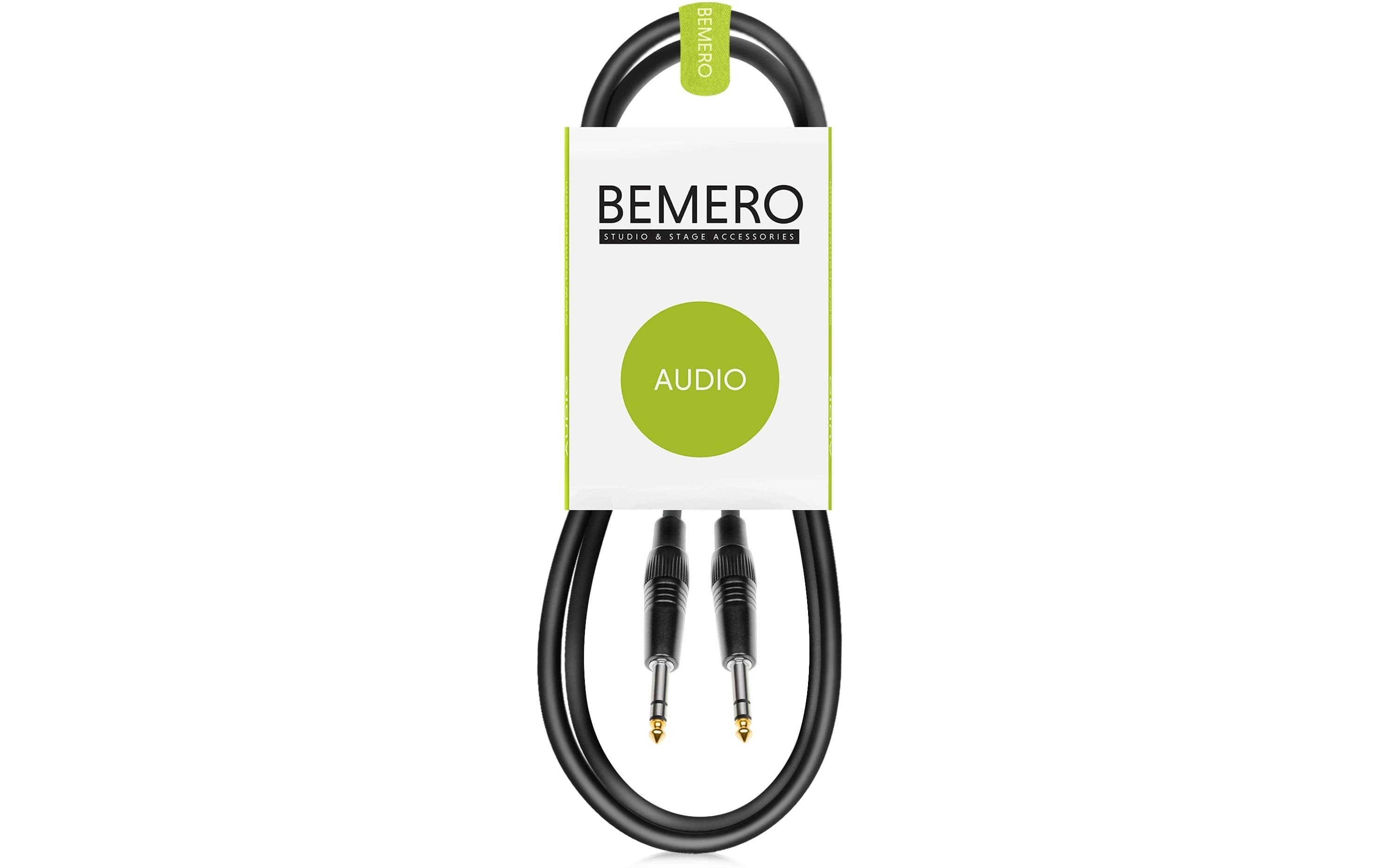 Bemero BAC1515-150BK 6.3 Klinke m+m 1.5m