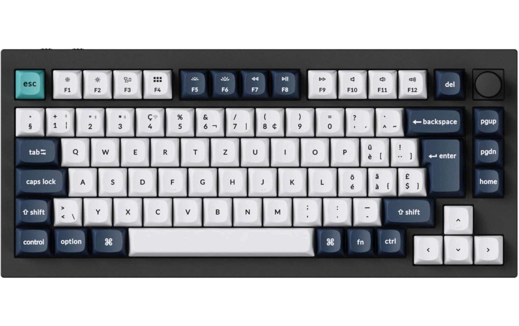 Keychron Q1 Max Black QMK Red Switch, CH