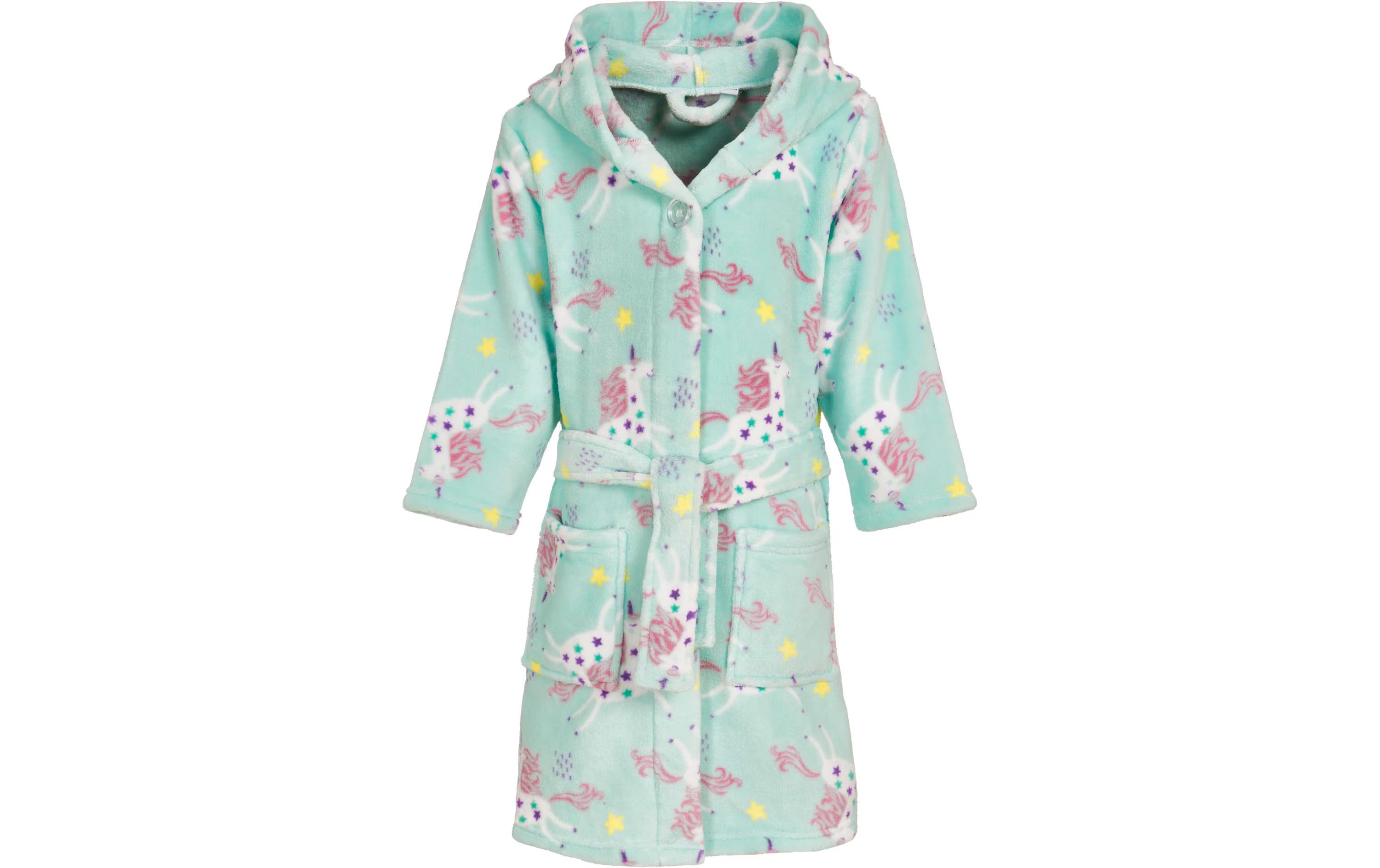 Playshoes Fleece-Bademantel Einhorn