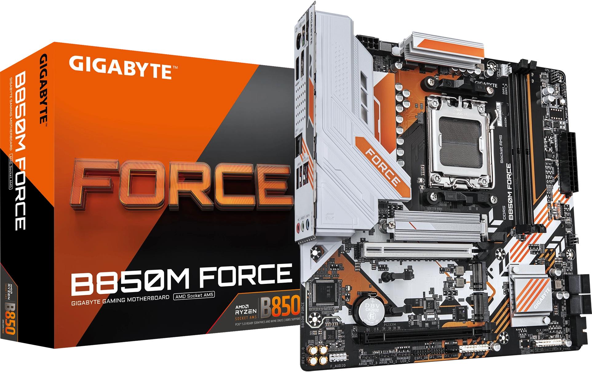Gigabyte B850M FORCE, uATX