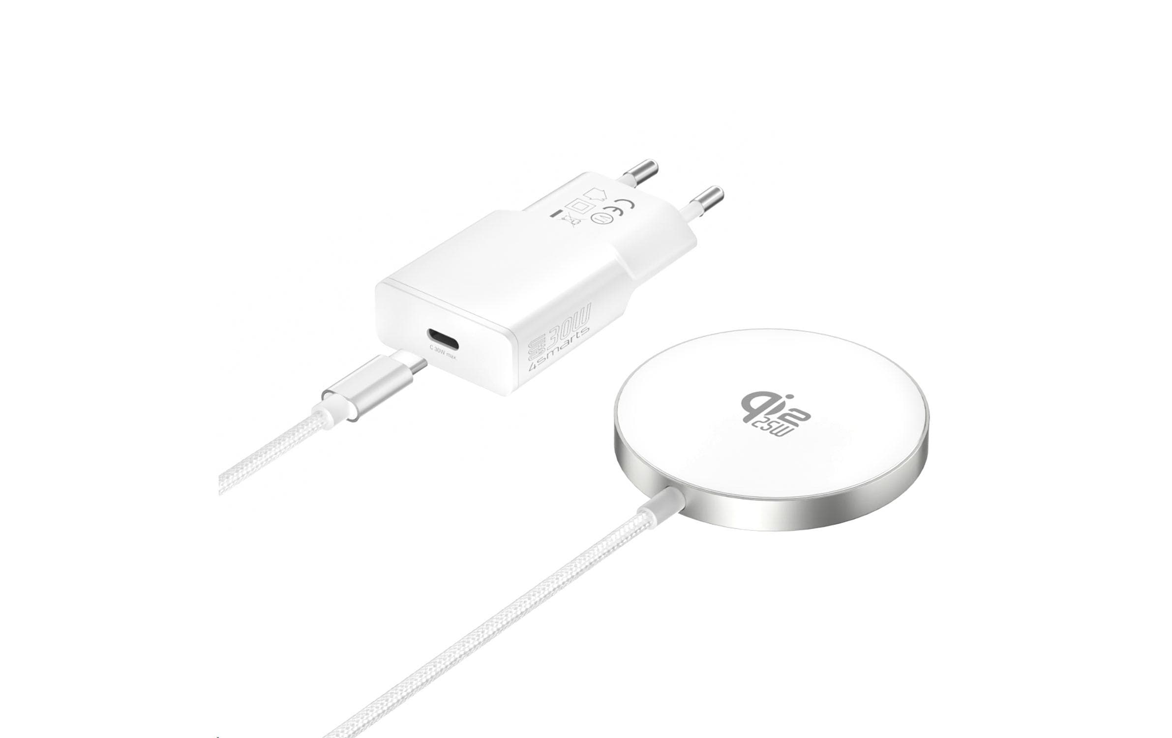 4SMARTS Qi2 25W MagSafe Ladegerät-Set