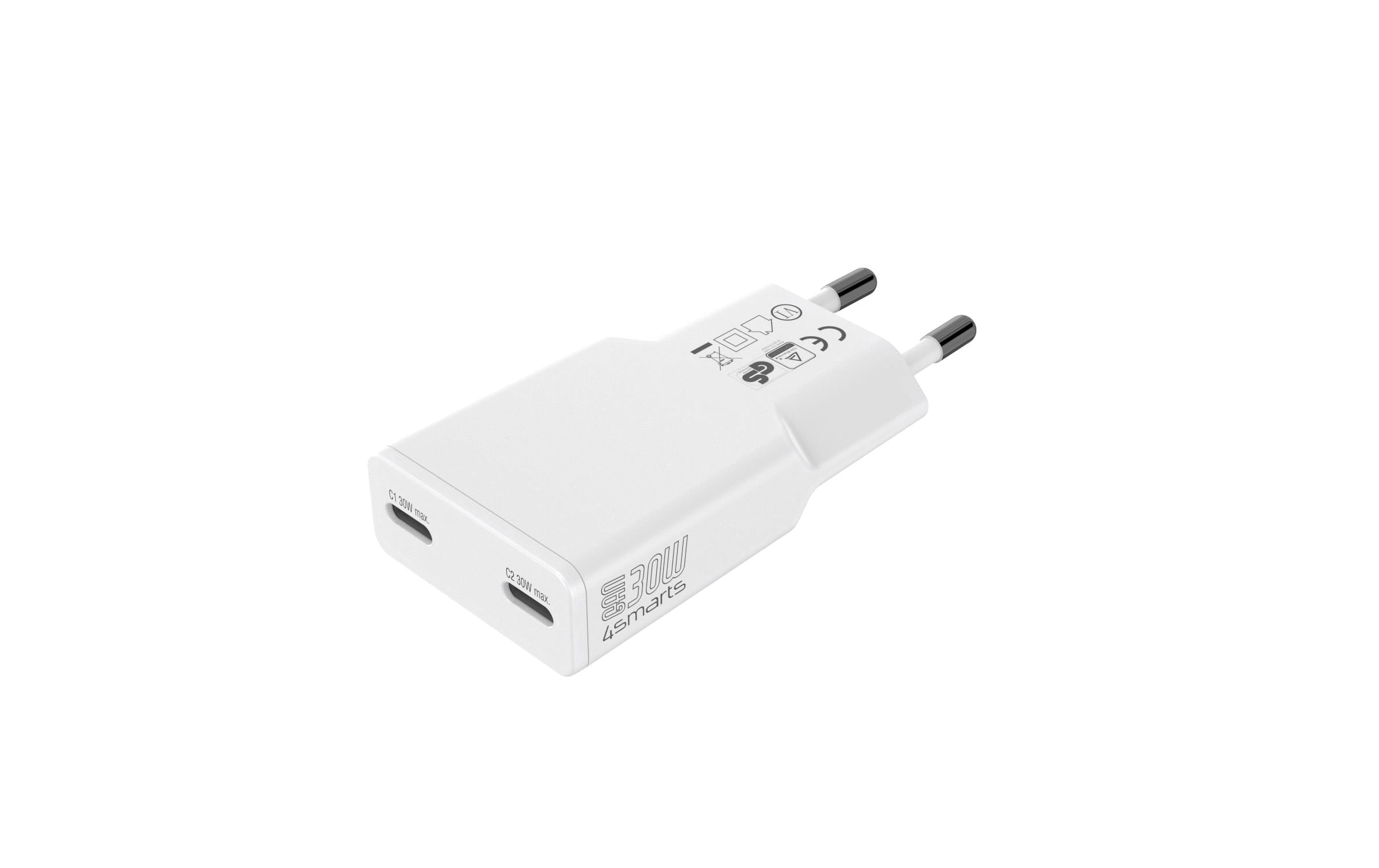 4SMARTS Netzladegerät PDPlug Slim Dual 30W